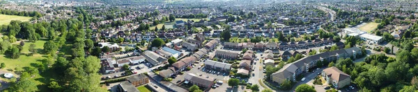 英国卢顿市的空中景观 — 图库照片