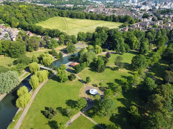 stock image Aerial View of Luton City of England, United Kingdom