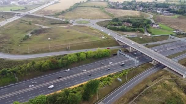 英国卢顿镇高速公路的时间推移视频 — 图库视频影像