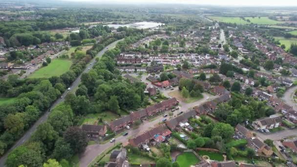 Albans Town England United Kingdom September 2022 Aerial View Albans — Stock Video