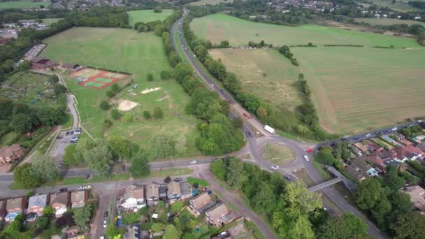 Albans Town Engeland Verenigd Koninkrijk September 2022 Vanuit Lucht Uitzicht — Stockvideo