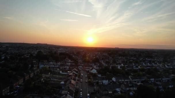 Luton England Szeptember 2022 Sunset View Luton — Stock videók