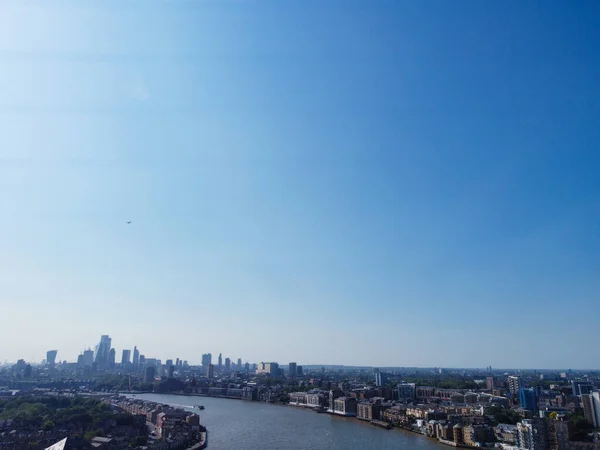 Ngiltere Nin Orta Londra Şehrinde Thames Nehri Nden Kanarya Rıhtımı — Stok fotoğraf