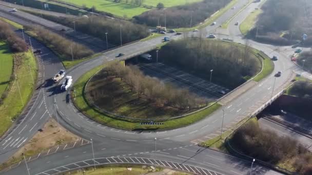 Aerial Footage Bedford City England Footage Captured Drone Camera Beautiful — Αρχείο Βίντεο