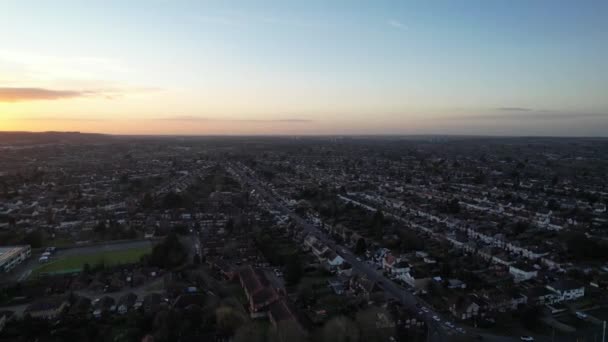 Luton Ngiltere Ngiltere Ocak 2023 Luton Sunset View Slow Video — Stok video