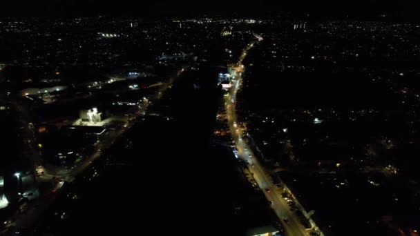British City Aerial Tour Nocy — Wideo stockowe