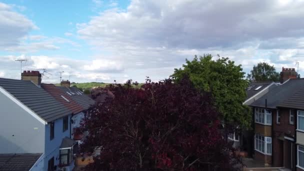 Luton Anglie Velká Británie Srpna 2022 Letecký Pohled Lutonovy Domy — Stock video
