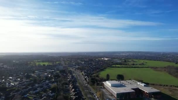 Beautiful Footage Central Luton City England Aerial Footage Captured 2023 — Video
