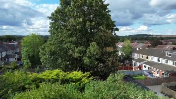 Letecké Záběry Rezidenční Čtvrti Luton England — Stock video
