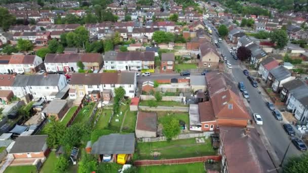 Luftaufnahmen Des Wohnbezirks Von Luton England — Stockvideo