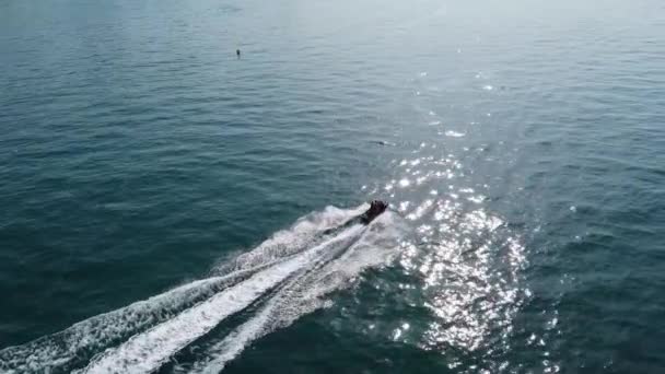 Γρήγορες Βάρκες Ocean Footage — Αρχείο Βίντεο