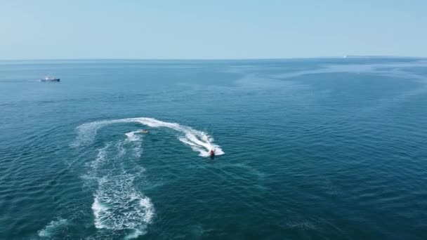 Fast Boats Oceano Filmagem — Vídeo de Stock