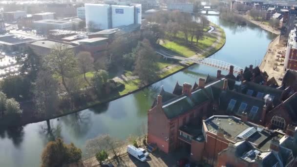Aerial Footage Bedford City England Footage Captured Drone Camera Beautiful — Vídeo de Stock