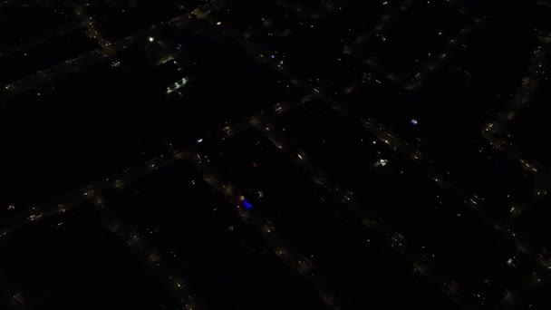 时光流逝的城市与黑夜 — 图库视频影像