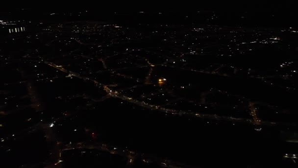 时光流逝的城市与黑夜 — 图库视频影像