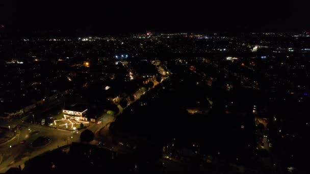 Πόλη Και Δρόμοι Νύχτα — Αρχείο Βίντεο