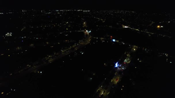 Кадри Ночі Над Будинками — стокове відео