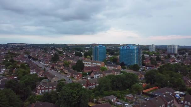 Luton Angleterre Royaume Uni Juillet 2022 Vue Aérienne Des Quartiers — Video