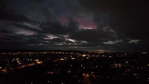 Zeitraffer Stadt Und Nacht — Stockvideo