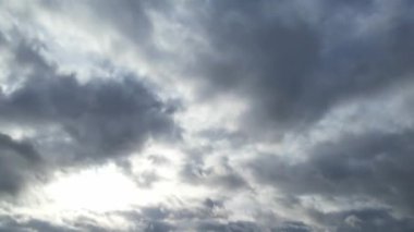 Sharpenhoe Alkışlayıcıları Üzerine Yüksek Açılı Dramatik Bulutlar Görünümü. Görüntü İHA 'nın Kamerasıyla Yakalandı