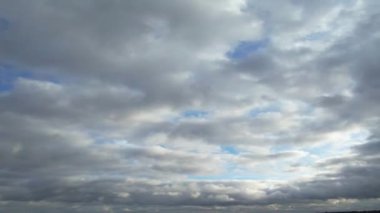 Sharpenhoe Alkışlayıcıları Üzerine Yüksek Açılı Dramatik Bulutlar Görünümü. Görüntü İHA 'nın Kamerasıyla Yakalandı