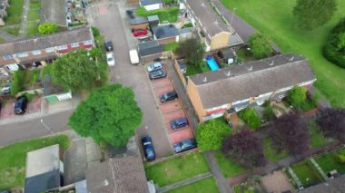 Most Beautiful High Angle Footage of Northern Luton Town of England UK Residentials. The Footage was Captured During Sunset with Drone's Camera on 19th July, 2023