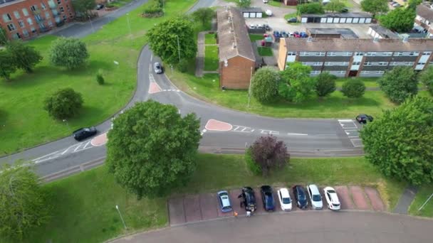 Most Beautiful High Angle Footage Northern Luton Town England Residentials — Vídeo de stock