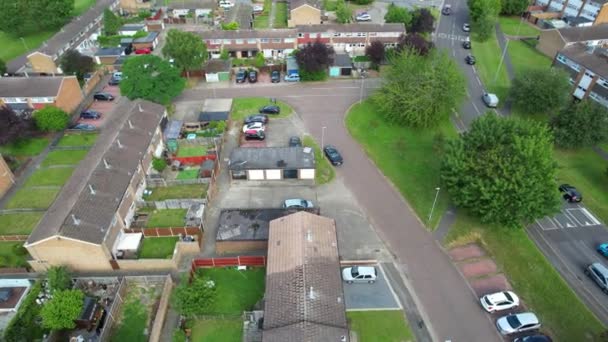 Most Beautiful High Angle Footage Northern Luton Town England Residentials — 비디오