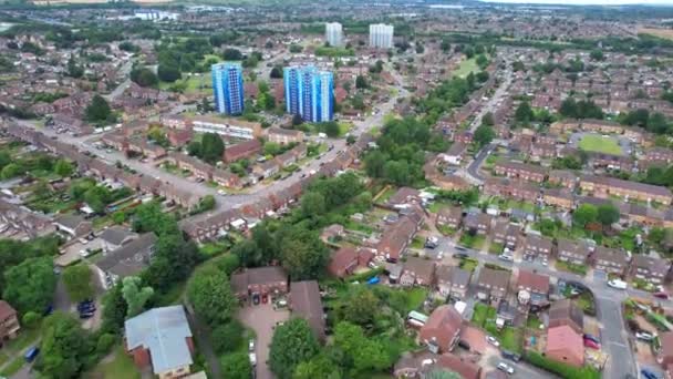 Aerial Time Lapse Footage Luton City Központ — Stock videók