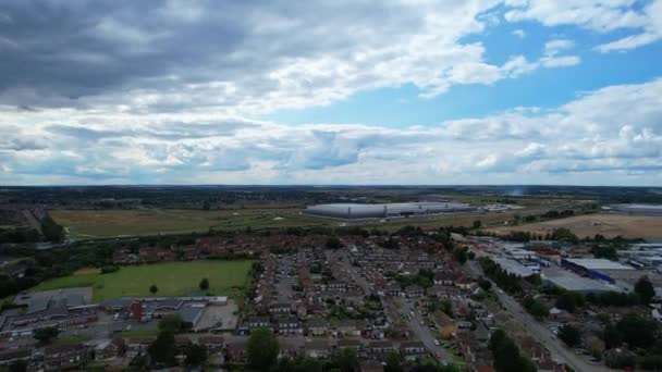 Aerial Time Lapse Footage Luton City Központ — Stock videók