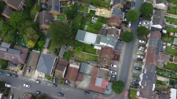 Luton City Ngiltere Nin Yerleşim Bölgesinin Hava Görüntüleri Temmuz 2023 — Stok video