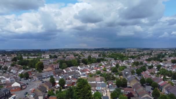 Légi Felvétel Luton City Lakónegyedéről Angliáról Rögzítve Drónkamerával 2023 Július — Stock videók