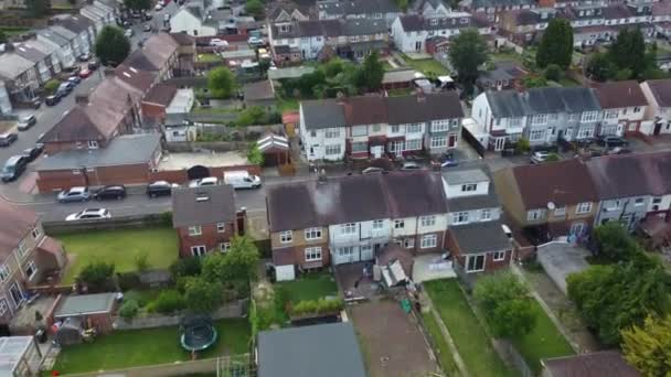 Images Aériennes Quartier Résidentiel Luton City Angleterre Capturé Avec Une — Video