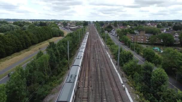 England Luton 5Th July 2023 Aerial View Luton England Railway — Vídeos de Stock
