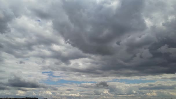 Mooiste Lucht Wolken Net Voor Zonsondergang Boven Engeland Groot Brittannië — Stockvideo
