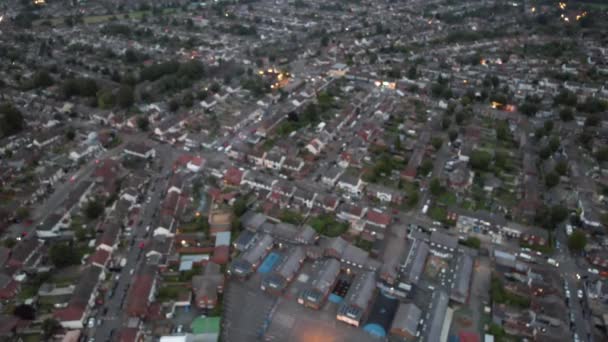 Images Aériennes Quartier Résidentiel Luton Angleterre Capturé Avec Drone Camera — Video