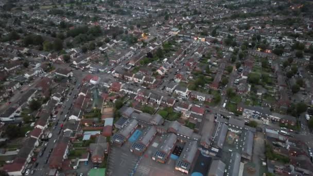 Légi Felvétel Angliai Luton Lakónegyedéről Rögzítve Drónkamerával 2023 Július — Stock videók