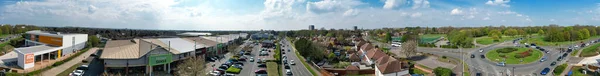 Panoramautsikt Över Landskapet Nära Historiska Bedford Citys Countryside Stewartby Village — Stockfoto