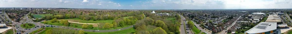 Vue Aérienne Panoramique Paysage Près Campagne Historique Bedford City Stewartby — Photo