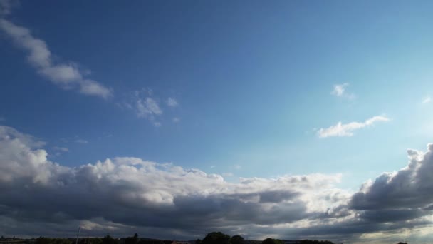 Dramatyczne Chmury Nad Luton City England — Wideo stockowe