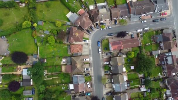 High Angle Footage Residential Homes Luton City England Συνελήφθη Την — Αρχείο Βίντεο