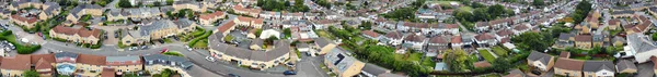 ウェスタンルートン市と住宅地区の高角度パノラマビュー 2023年7月30日にドローンのカメラで撮影された航空写真 Category イギリス — ストック写真