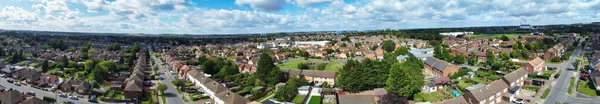 西卢顿市和住宅区的高角全景景观 2023年7月30日 用Drone S相机拍摄的空中图像 — 图库照片