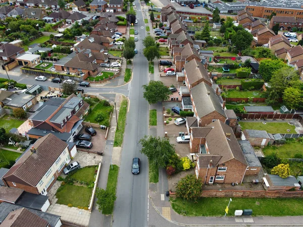 Stock image High Angle View of Western Luton City and Residential District. Aerial View of Captured with Drone's Camera on 30th July, 2023. England, UK