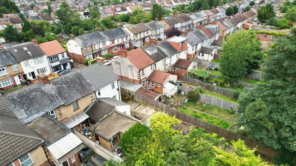 Stock image High Angle View of Western Luton City and Residential District. Aerial View of Captured with Drone's Camera on 30th July, 2023. England, UK