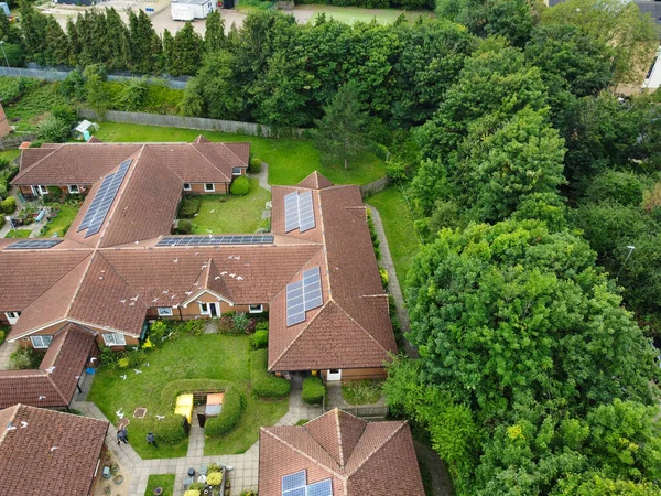 西卢顿市和住宅区的高角景观 2023年7月30日 用Drone S相机拍摄的空中图像 — 图库照片