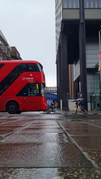 Tourists All World Central London City England Footage Captured August — Stock Video