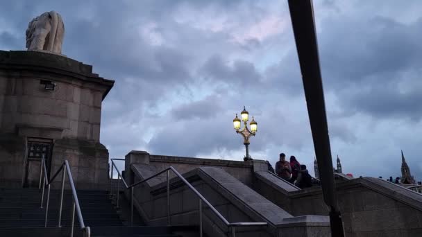 Time Lapse Tourists All World Central London City England Royaume — Video