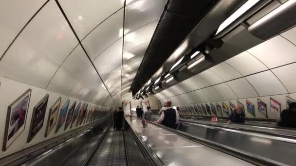 Estação Ferroviária Metro Centro Londres Capital Inglaterra Grã Bretanha Filmagens — Vídeo de Stock