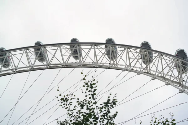 Belle Vue Angle Bas London Eye Tamise Historique Big Ben — Photo